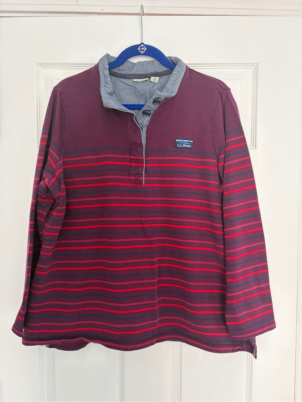 LL Bean Ladies Plus Size Rugby Shirt
